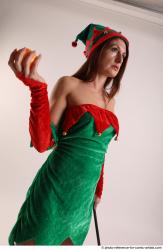 Veronika Elf Pose With Apple